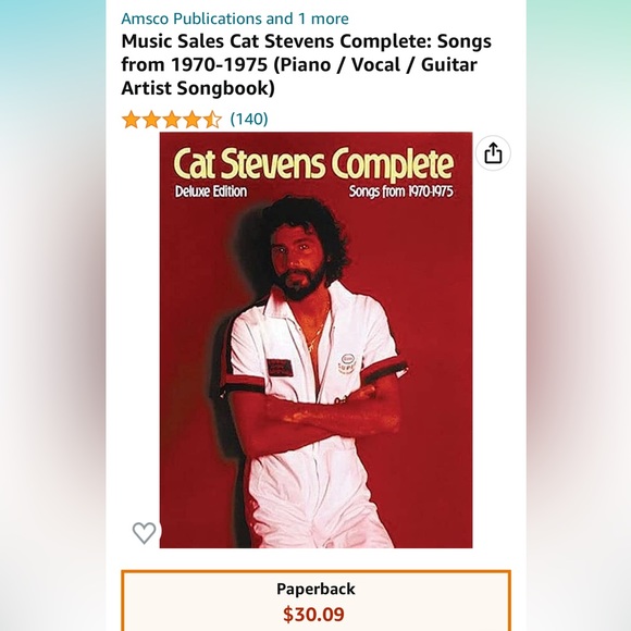 Cat Stevens Complete Deluxe Edition, Songs from 1970 - 1975 - Picture 6 of 6